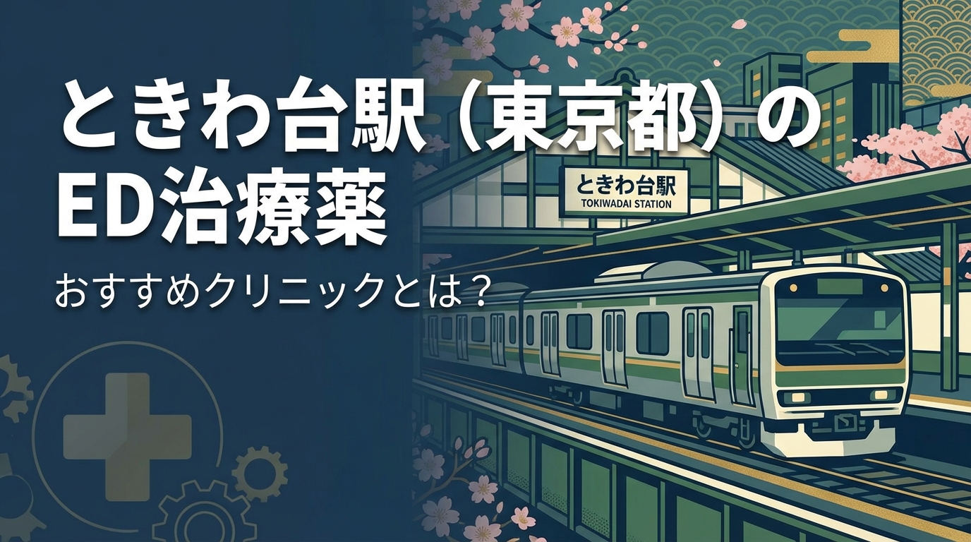 ときわ台駅（東京都）のED治療薬おすすめクリニックとは？